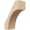 Ekena Millwork 5-inch W x 10-inch D x 14-inch H Westlake Rough Cedar Woodgrain TimberThane Knee Brace, Primed BRCUR05X10X14WTLRCPR - alternate 1